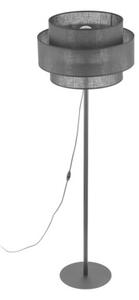 Lampa podłogowa TK Lighting CALISTO Black 5896, metalowa z abażurem, E27 LED do 15W, nowoczesna do salonu i sypialni 155 cm