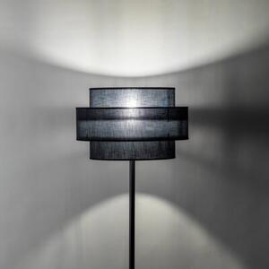 Lampa podłogowa TK Lighting CALISTO Black 5896, metalowa z abażurem, E27 LED do 15W, nowoczesna do salonu i sypialni 155 cm