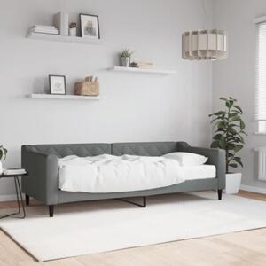 Sofa z materacem do spania, ciemnoszara, 80x200 cm, tkanina