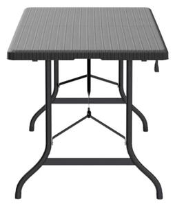 Stół kempingowy, masywny, wygląd polyrata, 180x75x73 cm