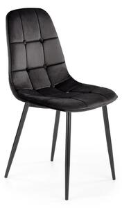 Krzeso tapicerowane K417 VELVET czarne