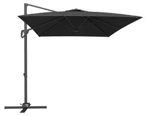 KOMFOTTEU – prostoktny parasol ogrodowy o wymiarach 300 x 200 cm, parasol z regulacj nachylenia wyposaony w korb, peda nony i podstaw krzyow, obracany o 360° parasol ogrodowy, parasol z mechanizmem swobodnego obrotu do ogrodu, tarasu i balkonu