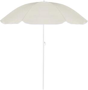 Parasol plaowy Springos® parasol ogrodowy skadany z regulacj wysokoci 160 cm beowy z torb transportow