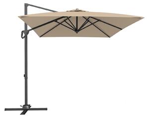 KOMFOTTEU – prostoktny parasol ogrodowy o wymiarach 300 x 200 cm, parasol z regulacj nachylenia wyposaony w korb, peda nony i podstaw krzyow, obracany o 360° parasol ogrodowy, parasol z mechanizmem swobodnego obrotu do ogrodu, tarasu i balkonu