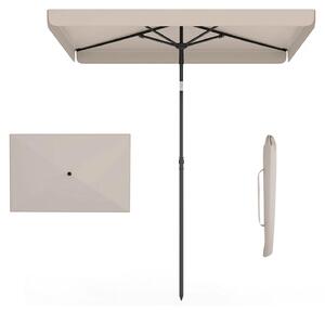 Parasol KOMFOTTEU 200 x 130 cm, prostoktny parasol balkonowy z ktem nachylenia 30°, skadany parasol ogrodowy z 4 ebrami i torb transportow, parasol ogrodowy na taras, do ogrodu i na balkon, bez podstawy
