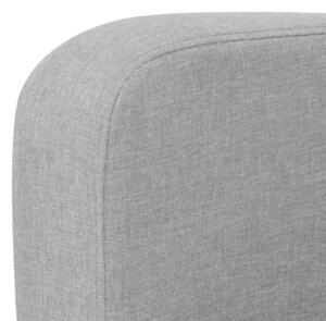 Kanapa 2-osobowa, jasnoszara, 135 x 65 x 76 cm
