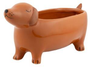 Ceramiczna osłonka na doniczkę Sausage Dog – Sass & Belle