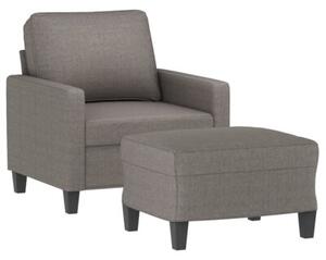 Fotel z podnÃ³Å¼kiem, taupe, 60 cm, obity tkaninÄ