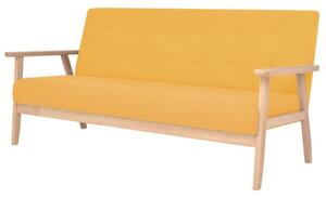Sofa 3-osobowa tapicerowana, Å¼Ã³Åta