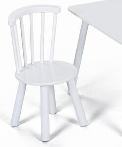 Stolik dziecięcy z 2 krzesłami CLASSIC, biały