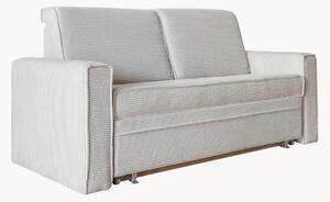 Sofa ze sztruksu z funkcją spania i schowkiem Lucky Lucy (2-osobowa)