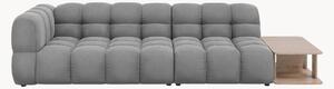 Sofa modułowa z weluru ze stolikiem Aster (4-osobowa)