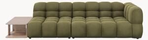 Sofa modułowa z weluru ze stolikiem Aster (4-osobowa)