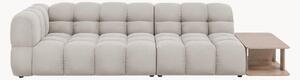 Sofa modułowa z weluru ze stolikiem Aster (4-osobowa)