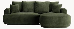 Modułowa narożna sofa rozkładana z aksamitu z funkcją przechowywania Maria (4-osobowa)