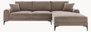 Sofa narożna o wyglądzie aksamitu Madara (4-osobowa)