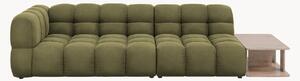 Sofa modułowa z weluru ze stolikiem Aster (4-osobowa)