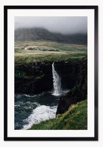 Oprawiony druk cyfrowy Waterfall