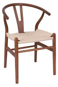 Krzesło do jadalni drewniane Vero walnut, orzechowe