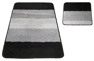 Czarne nowoczesne dywaniki łazienkowe - Herion 3X