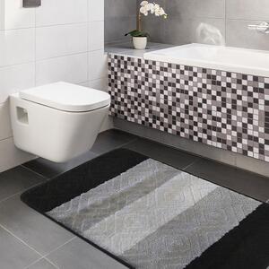 Czarne nowoczesne dywaniki łazienkowe - Herion 3X