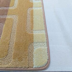Beżowe nowoczesne miękkie dywaniki łazienkowe - Amris 3X