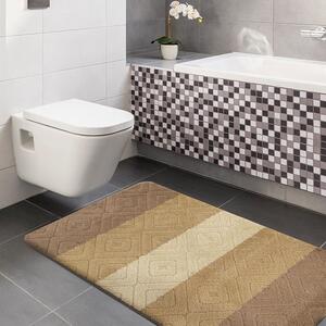 Zestaw beżowych dywaników łazienkowych - Herion 3X
