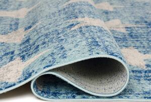 Niebieski młodzieżowy dywan w gwiazdki - Truto 3X