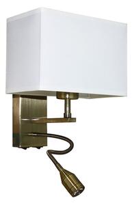 Abażurowy kinkiet z lampką LED - A115-Quva