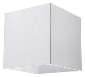 Biały minimalistyczny kinkiet kostka - A119-Raxo
