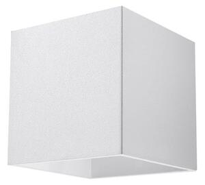 Biały minimalistyczny kinkiet kostka - A119-Raxo