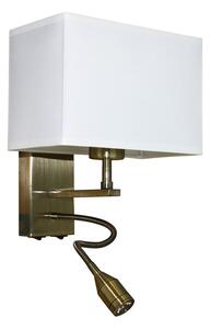 Abażurowy kinkiet z lampką LED - A115-Quva
