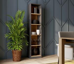 Wąski regał w stylu loft do biura i biblioteki | Umeblowana.com