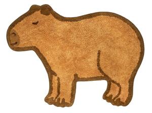 Brązowy bawełniany dywan dziecięcy 52x68 cm Capybara – Sass & Belle
