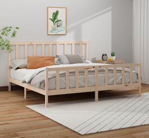 Małżeńskie łóżko z zagłówkiem - Karli 200 x 200 cm