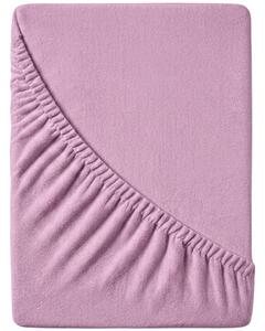 Prześcieradło frotte EXCLUSIVE różowe 200x220 cm