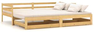 Skandynawskie łóżko z szufladami - Duet 3X 90 / 180 x 200 cm