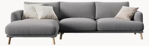 Sofa narożna z weluru Naomi
