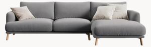 Sofa narożna z weluru Naomi