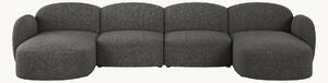 Sofa panoramiczna z szenilu Blair (6-osobowa)