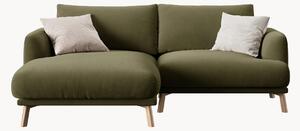 Sofa narożna z weluru Naomi