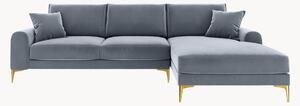 Sofa narożna o wyglądzie aksamitu Madara (4-osobowa)