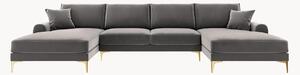 Panoramiczna sofa o wyglądzie aksamitu Madara (6-osobowa)