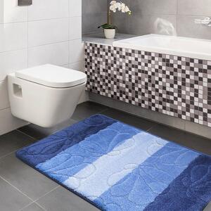 Zestaw niebieskich dywaników łazienkowych - Visto 3X