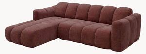 Sofa narożna z funkcją spania z szenilu Michell (6-osobowa)