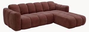 Sofa narożna z funkcją spania z szenilu Michell (6-osobowa)