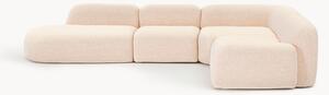 Narożna sofa modułowa XL Bouclé z szezlongiem Wolke