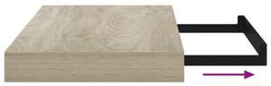 Półka ścienna, kolor dębowy, 40x23x3,8 cm, mdf