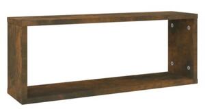 Półki ścienne, 6 szt., przydymiony dąb, 60x15x23 cm