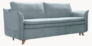 Sofa z aksamitu z funkcją spania i schowkiem Charming Charlie (3-osobowa)